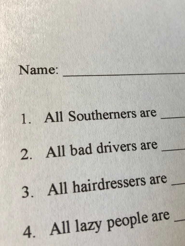Diversity training handout